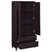 Wadeline 2-door Tall Accent Storage Cabinet Rustic Tobacco - 950724