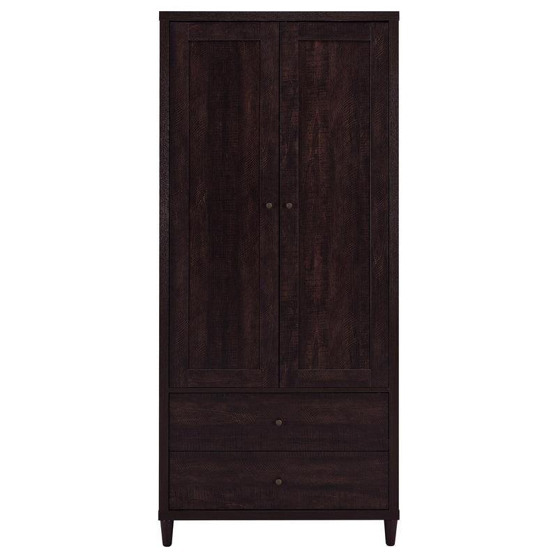 Wadeline 2-door Tall Accent Storage Cabinet Rustic Tobacco - 950724