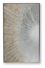 Waldard Gray/Taupe/White Wall Art - A8000501