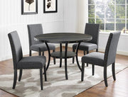 Wallace Gray/Black Round Dining Set - DMV FurnitureDining Room Set