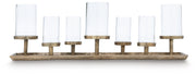 Wallmond Antique Brass Finish Candle Holder - A2000820