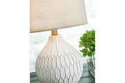 Wardmont White Table Lamp - DMV FurnitureTable Lamp