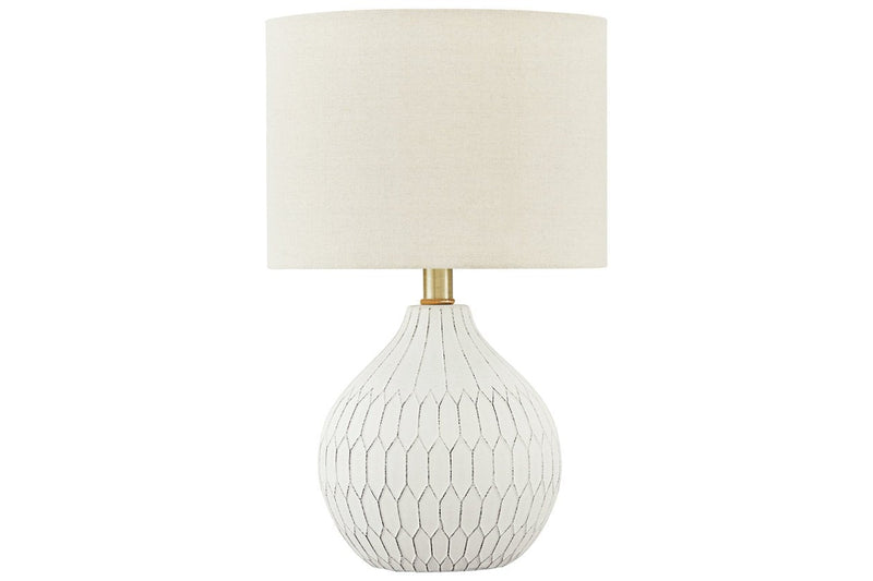 Wardmont White Table Lamp - DMV FurnitureTable Lamp