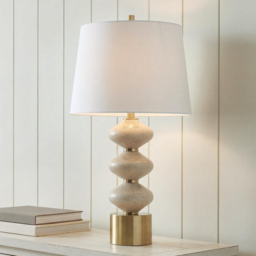 Wardthrone Beige/Gold Finish Table Lamp - L236124