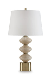 Wardthrone Beige/Gold Finish Table Lamp - L236124