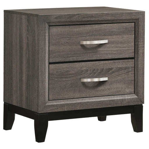 Watson 2-drawer Nightstand Grey Oak - 212422