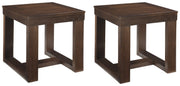 Watson 2 End Tables in Dark Brown - PKG008511