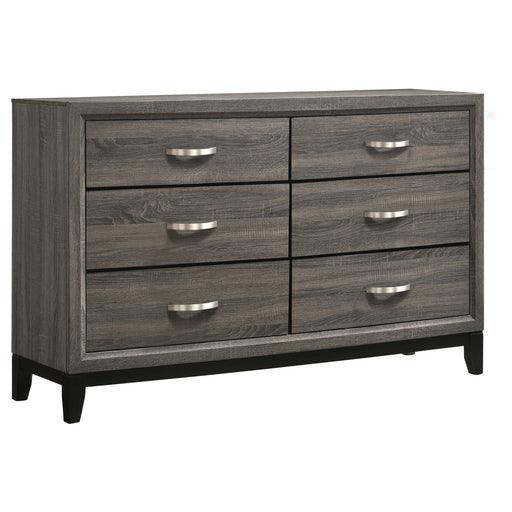 Watson 6-drawer Dresser Grey Oak - 212423