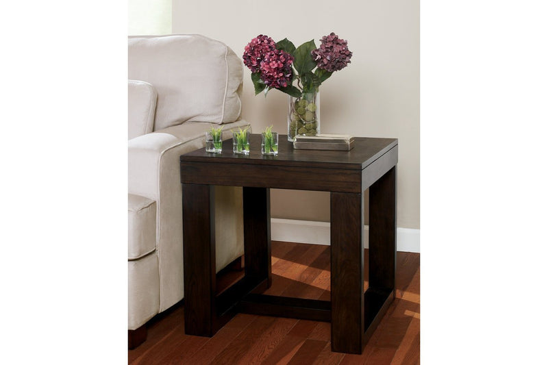 Watson Dark Brown End Table - DMV FurnitureEnd Table