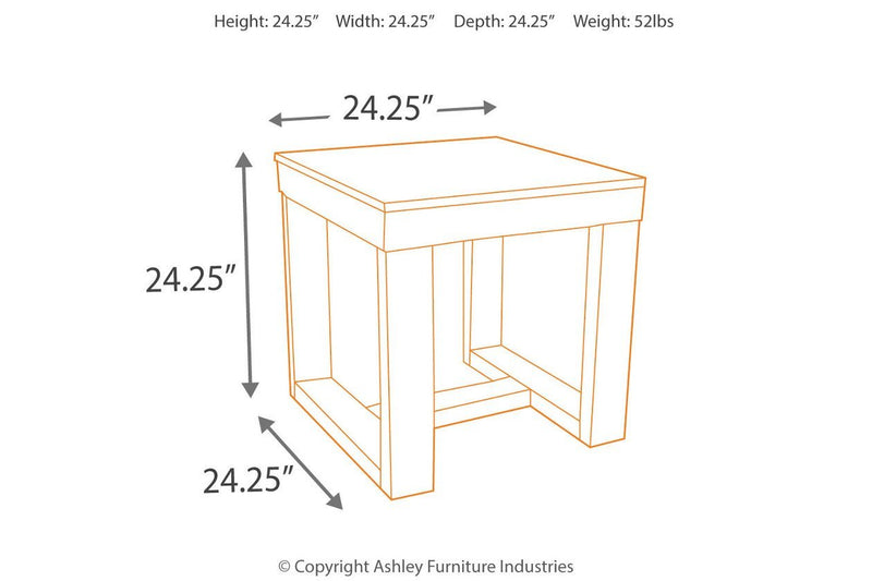 Watson Dark Brown End Table - DMV FurnitureEnd Table