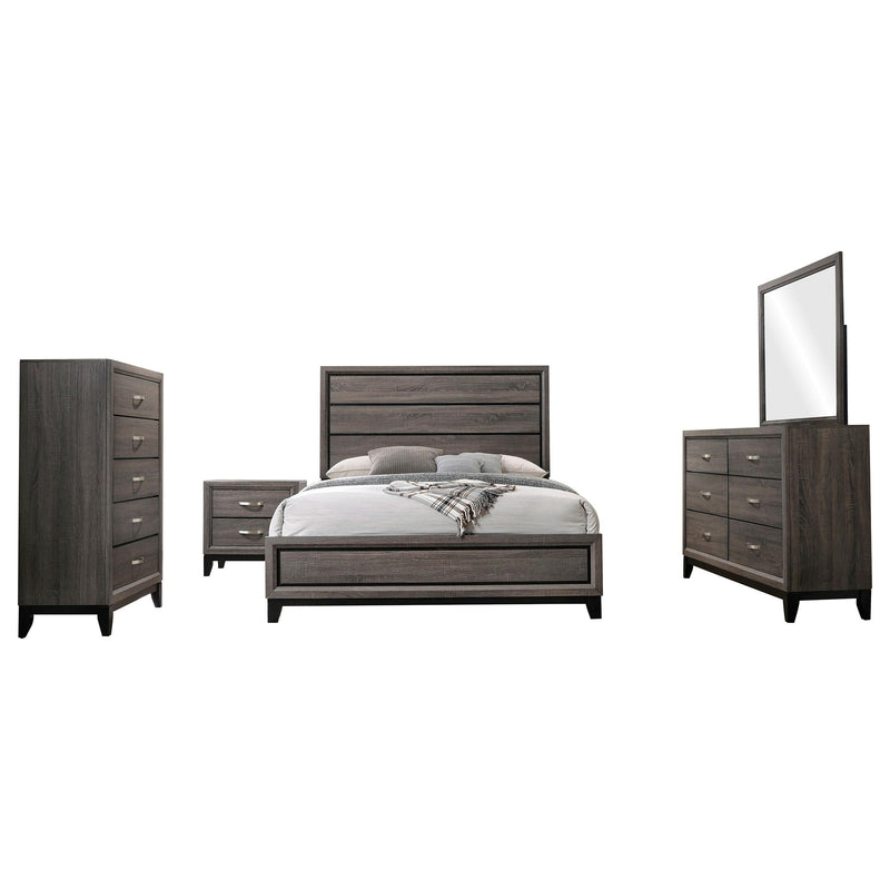 Watson Five-piece California King Bedroom Set Grey Oak - 212421KW-S5