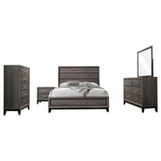 Watson Five-piece Eastern King Bedroom Set Grey Oak - 212421KE-S5