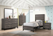 Watson Five-piece Twin Bedroom Set Grey Oak - 212421T-S5