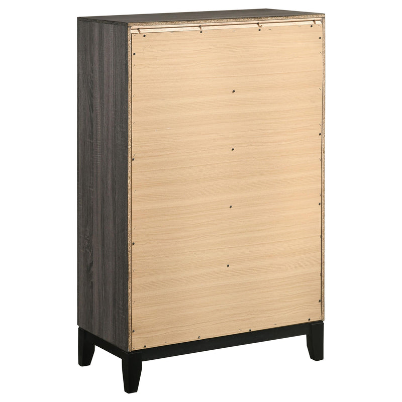 Watson Five-piece Twin Bedroom Set Grey Oak - 212421T-S5