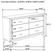 Watson Four-piece Twin Bedroom Set Grey Oak - 212421T-S4