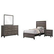 Watson Four-piece Twin Bedroom Set Grey Oak - 212421T-S4