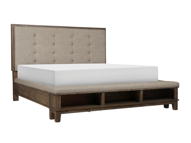 Watson Gray Upholstered Storage Panel Bedroom Set - DMV FurnitureBedroom Set