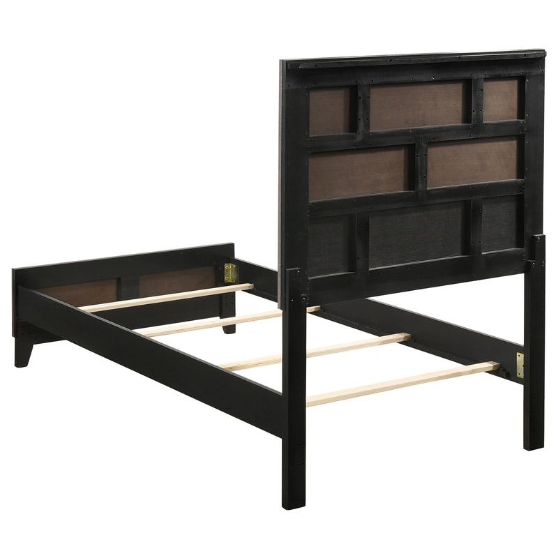 Watson Wood Twin Panel Bed Grey Oak - 212421T