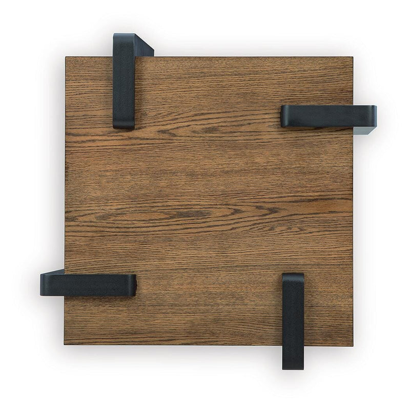 Weathermore Brown/Black End Table - T531-2