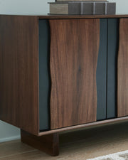 Welby Brown/Charcoal Accent Cabinet - A4000679