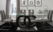 Wells Gray/Black Dining Set - DMV FurnitureDining Room Set