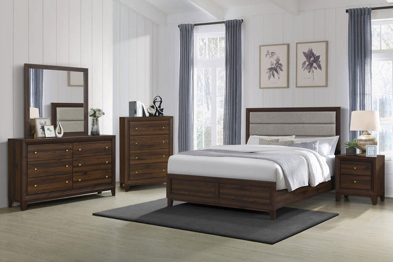 Welsley 2-drawer Nightstand Bedside Table Walnut - 223442
