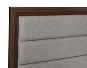 Welsley 4-piece Eastern King Bedroom Set Walnut - 223441KE-S4
