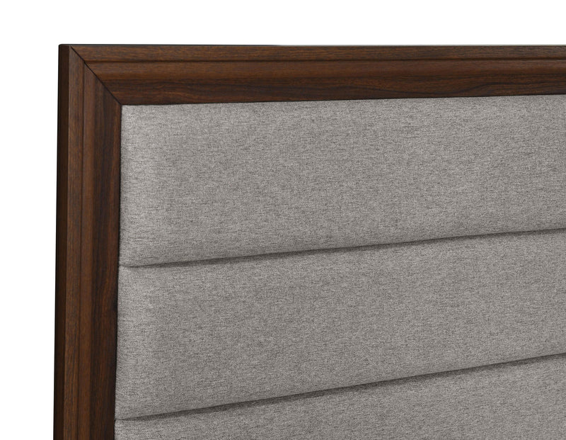 Welsley 50-inch Upholstered California King Bed Walnut - 223441KW