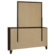 Welsley 6-drawer Dresser and Mirror Walnut - 223443M