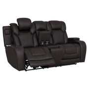 Wendell Power Motion Loveseat w/Console, Wireless Charger, Storage, USB & LED - LV06221