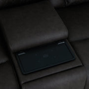 Wendell Power Motion Loveseat w/Console, Wireless Charger, Storage, USB & LED - LV06221
