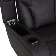 Wendell Power Motion Loveseat w/Console, Wireless Charger, Storage, USB & LED - LV06221