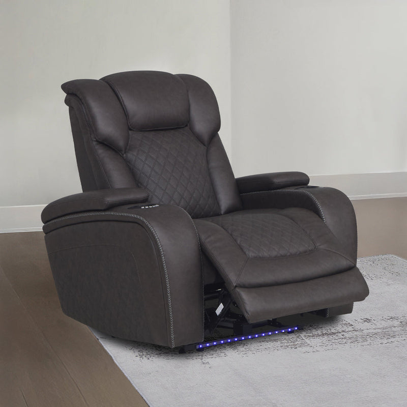 Wendell Power Motion Recliner w/Storage, USB & LED - LV06222