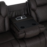 Wendell Power Motion Sofa w/Dropdown Table, Storage, USB & LED - LV06220