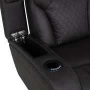 Wendell Power Motion Sofa w/Dropdown Table, Storage, USB & LED - LV06220