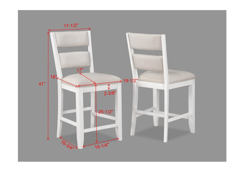Wendy White Counter Height Dining Set - DMV FurnitureCounter Height Set