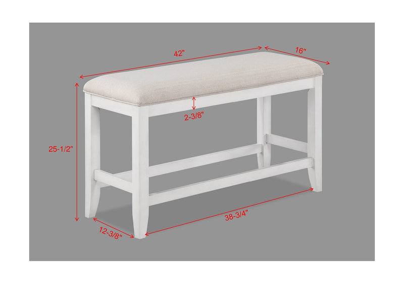 Wendy White Counter Height Dining Set - DMV FurnitureCounter Height Set