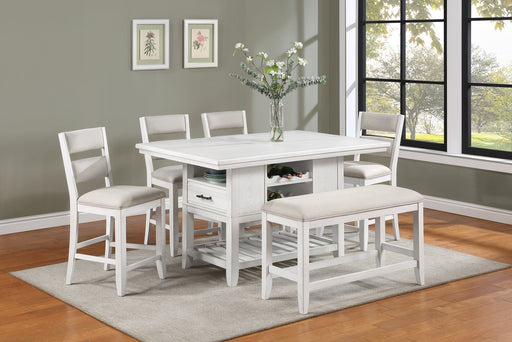 Wendy White Counter Height Dining Set - DMV FurnitureCounter Height Set