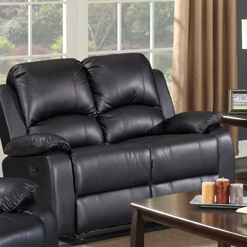 Wesley Black Sofa & Loveseat - WESLEY-BK-SLS