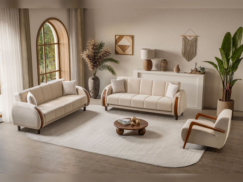 West Convertible Sofa in Beige - 200-ST-WES-FLORIA05-3