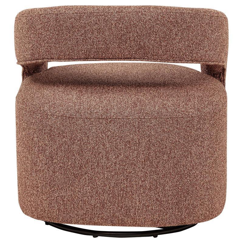 Westhill Boucle Upholstered Swivel Accent Chair Berry - 907539