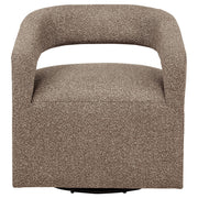 Westhill Boucle Upholstered Swivel Accent Chair Rocky Road - 907538