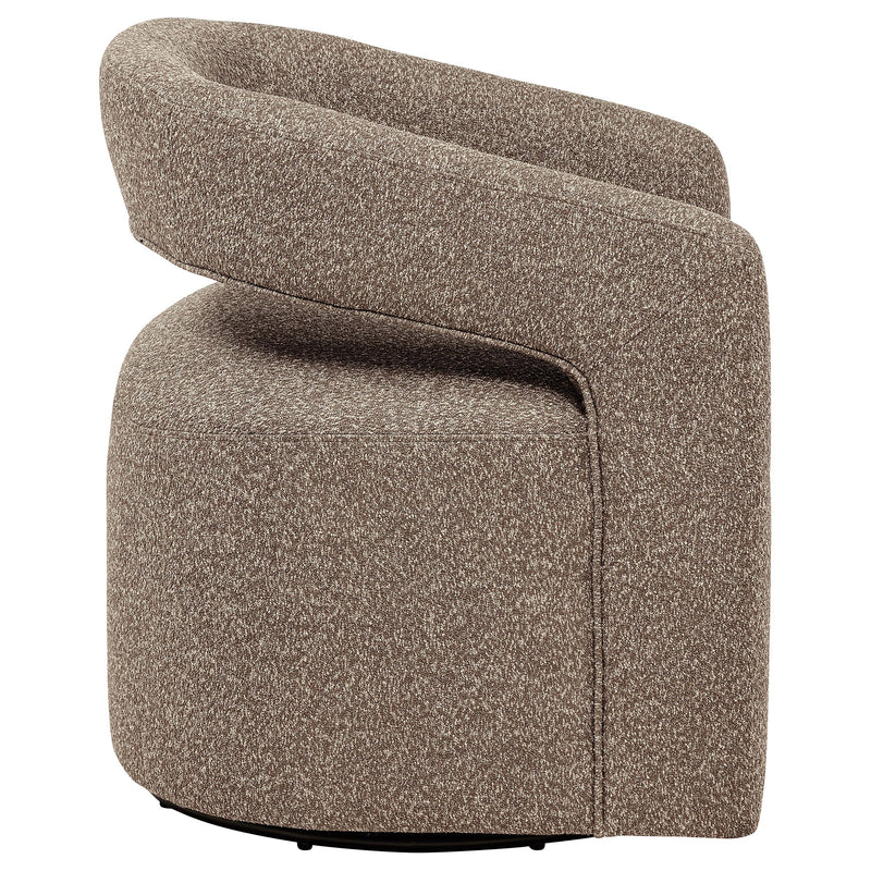Westhill Boucle Upholstered Swivel Accent Chair Rocky Road - 907538