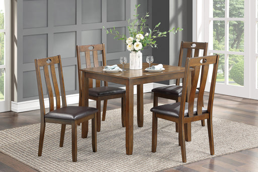 Weston Medium Brown 5 - Piece Dining Set - DMV FurnitureDining Room Set