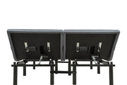 Weston Split Eastern King Massage Adjustable Bed Base in Black and Grey - 350165SKE