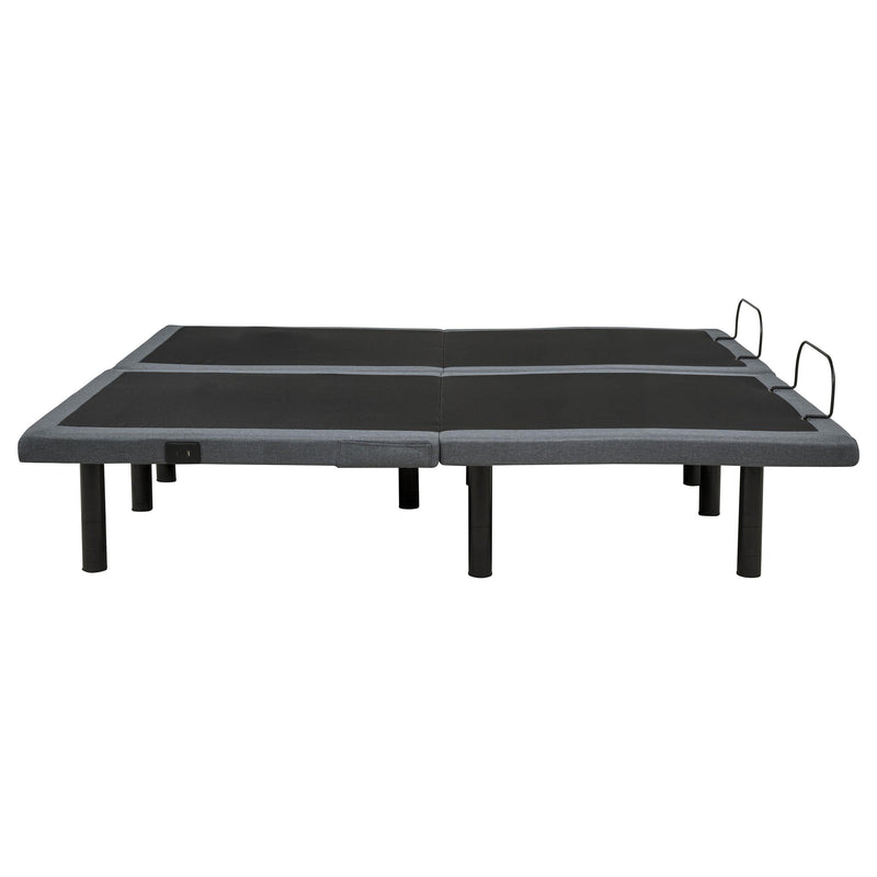 Weston Split Eastern King Massage Adjustable Bed Base in Black and Grey - 350165SKE