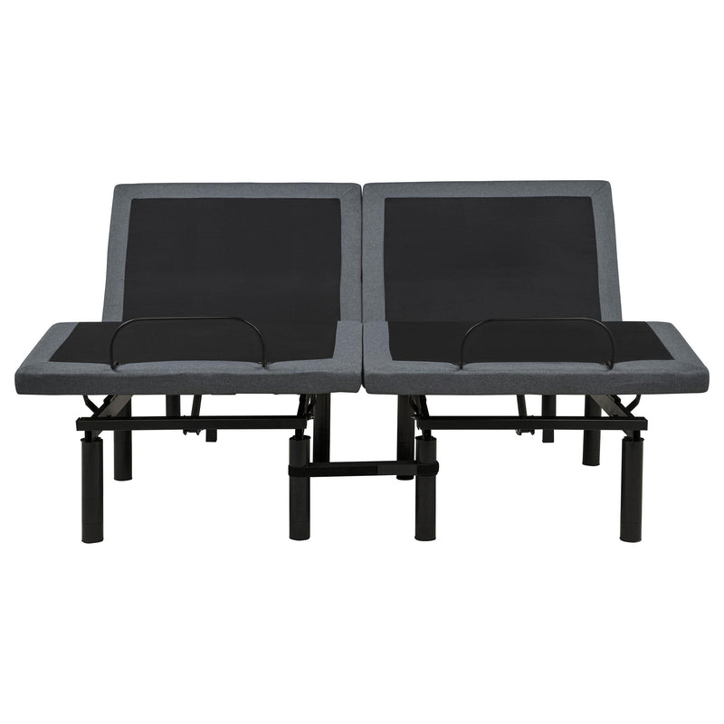 Weston Split Eastern King Massage Adjustable Bed Base in Black and Grey - 350165SKE