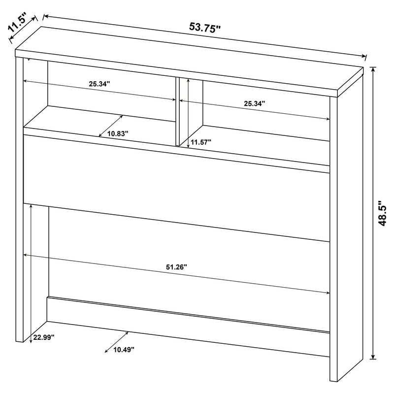 Westpark 3-piece Full Bedroom Set Bookcase Headboard Mango - 315901F-SET