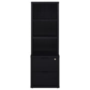Westpark 3-piece Twin Bedroom Set Bookcase Headboard Black - 315851T-SET