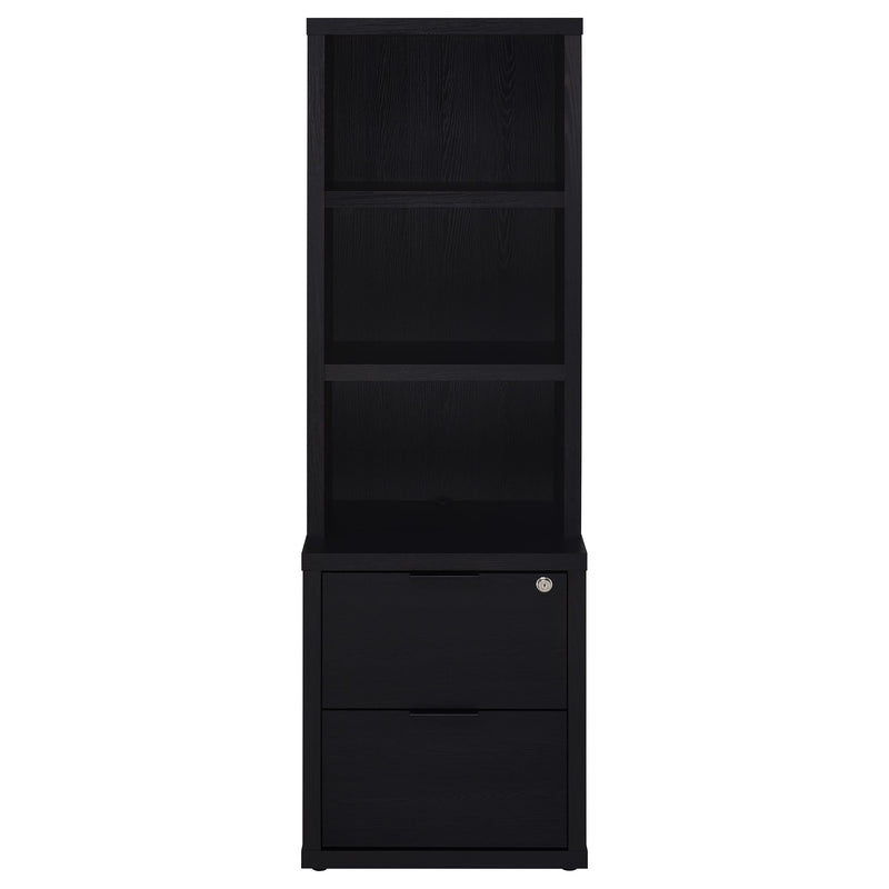 Westpark 3-piece Twin Bedroom Set Bookcase Headboard Black - 315851T-SET